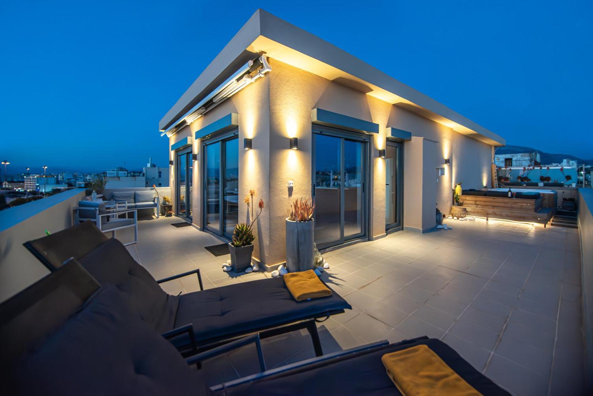 Majestic Penthouse In The Heart Of Patra Apartamento Exterior foto